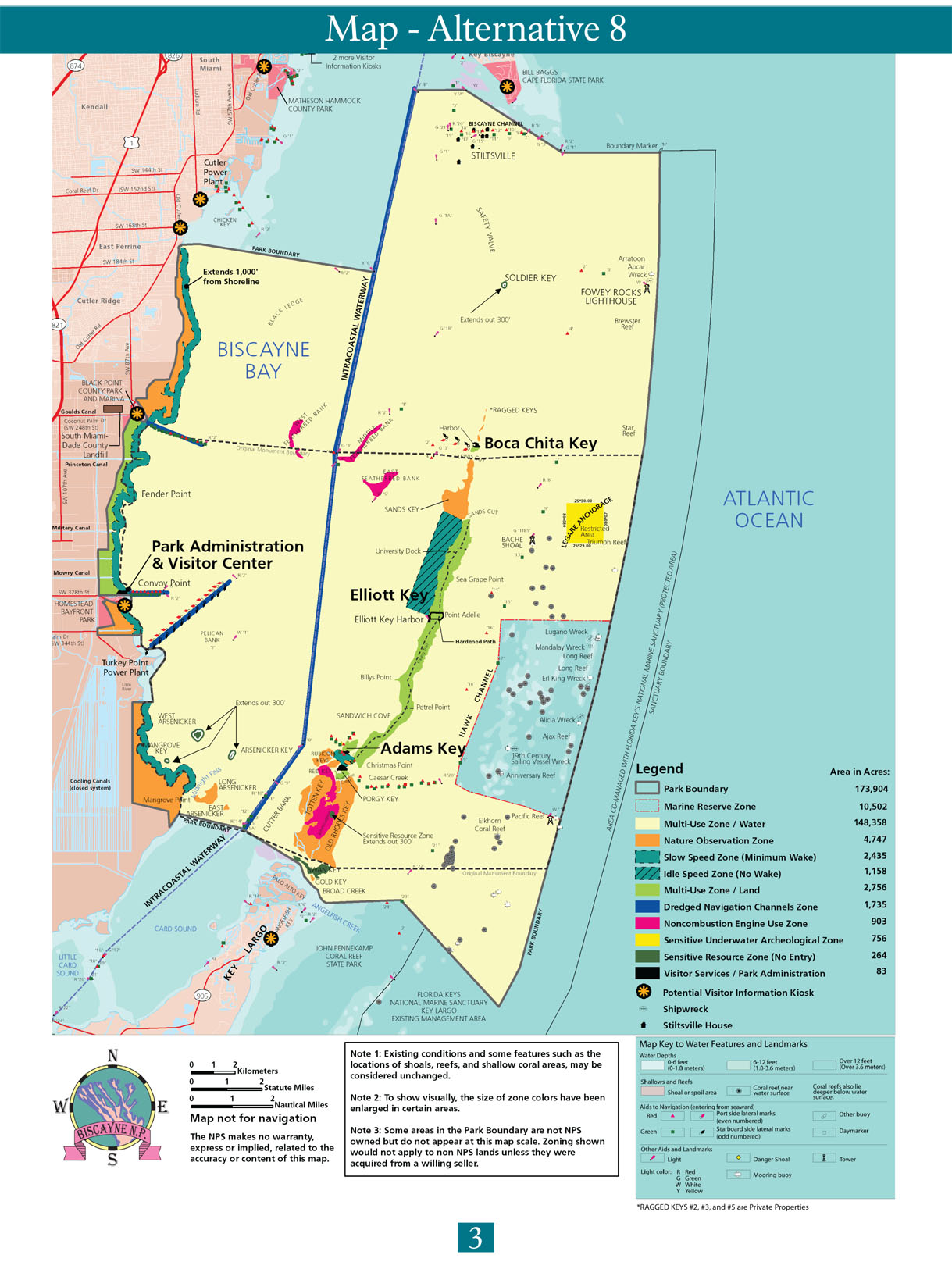 Biscayne National Park Map Biscayne Bay National Park Map