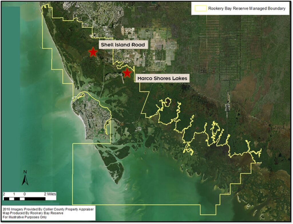 Map of Rookery Bay