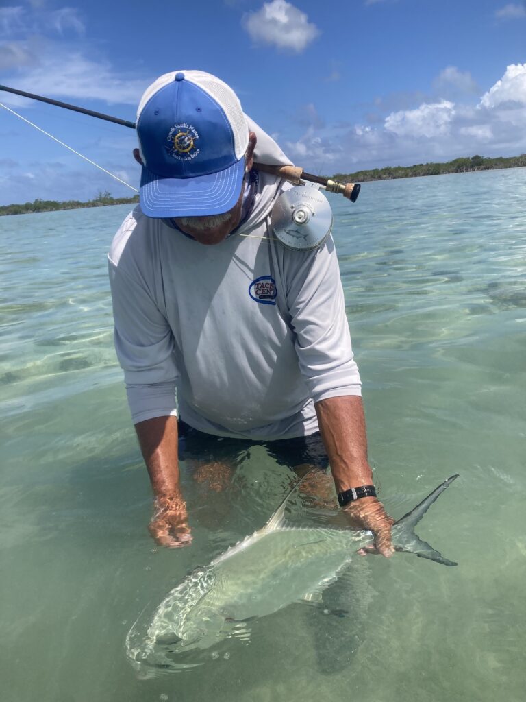 Kenneth Watkins caught more than 350 permit on fly for BTT's tagging research in 2022-23.