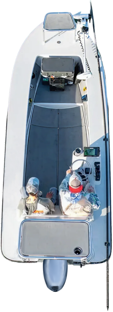 Floyd 5WT Skiff aerial view
