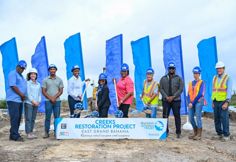 BTT and Partners Break Ground at West Gap Creek, East Grand Bahama.